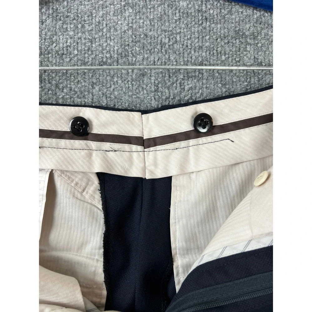 Suitsupply Dress Pants Mens Size 34x31.5 Navy Blue Brescia Int Wool Luxury